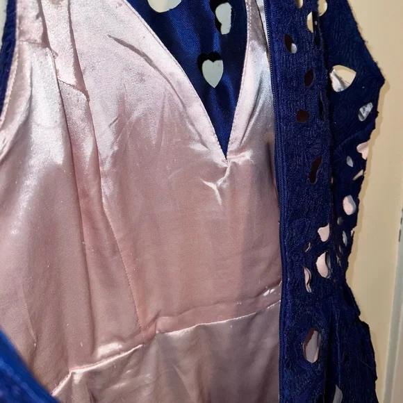 Chi Chi London Navy Blue Cutout Midi Dress - Picture 6 of 7